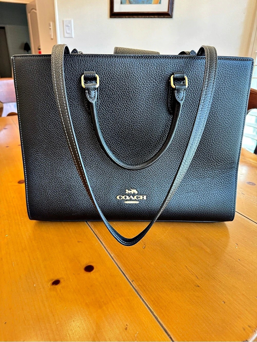 Coach Central Shopper Tote Black